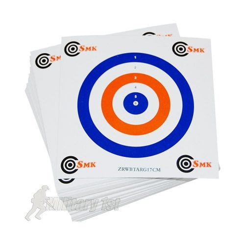 SMK Red White Blue Kortmåltavla 17 cm 100-pack