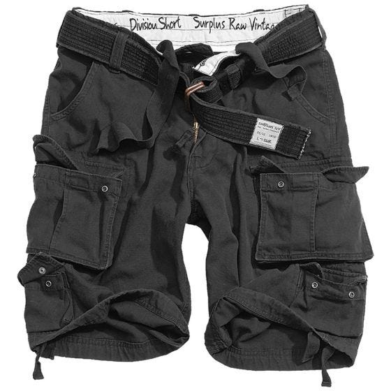 Surplus Division Shorts - Svart
