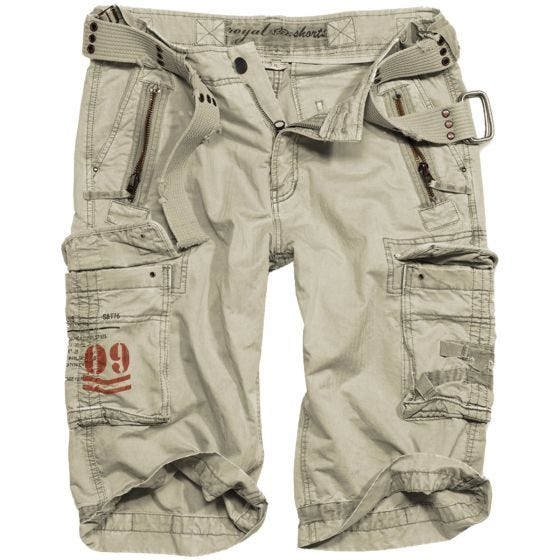 Surplus Royal Shorts - Royal White