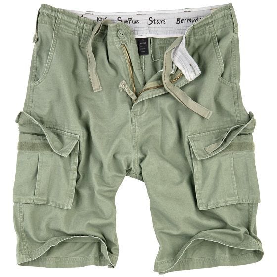 Surplus Stars Bermudashorts - Ljus Olivfärgad