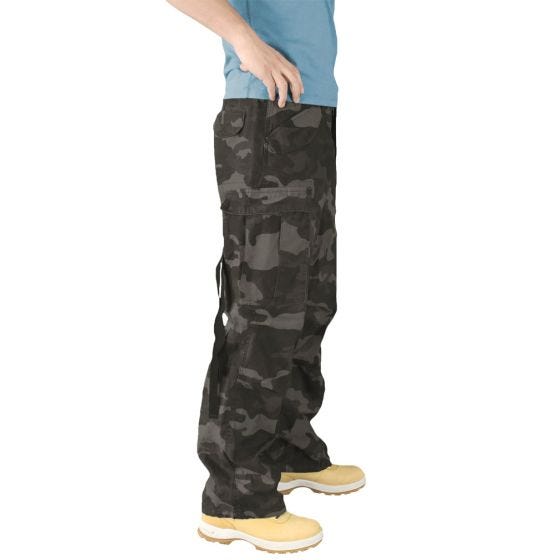 Surplus Vintage Fatigues Byxor - Black Camo