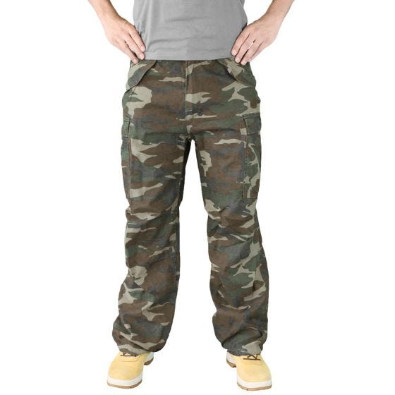 Surplus Vintage Fatigues Byxor - Woodland