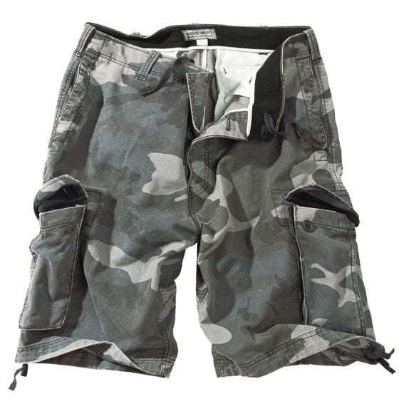Surplus Vintage Shorts - Tvättad Night Camo