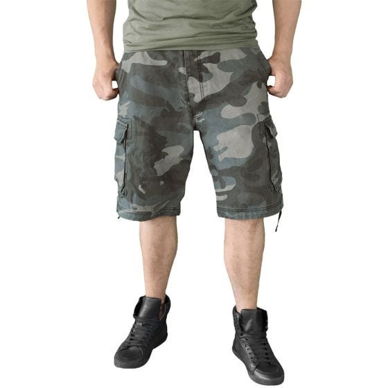 Surplus Vintage Shorts - Tvättad Night Camo