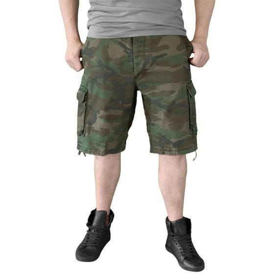 Surplus Vintage Shorts - Tvättad Woodland