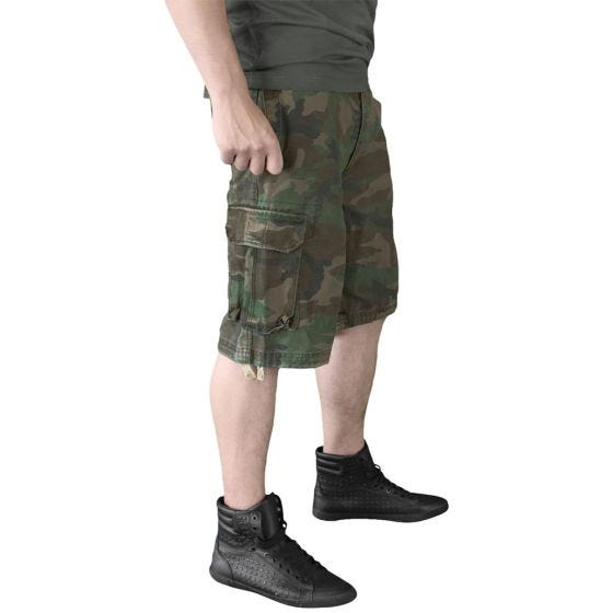 Surplus Vintage Shorts - Tvättad Woodland