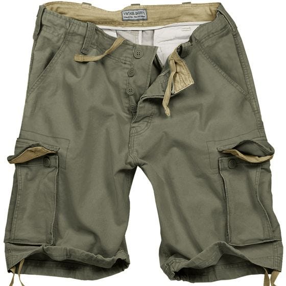 Surplus Vintage Shorts - Tvättad Oliv