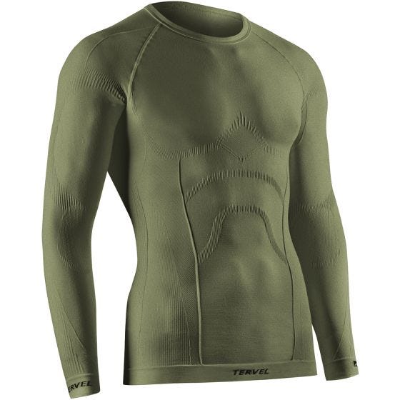 Tervel Comfortline Långärmad Skjorta - Military