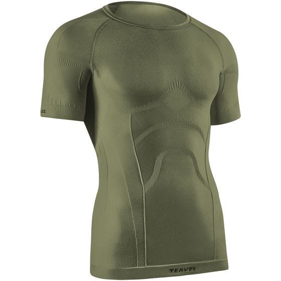 Tervel Comfortline Kortärmad Skjorta - Military