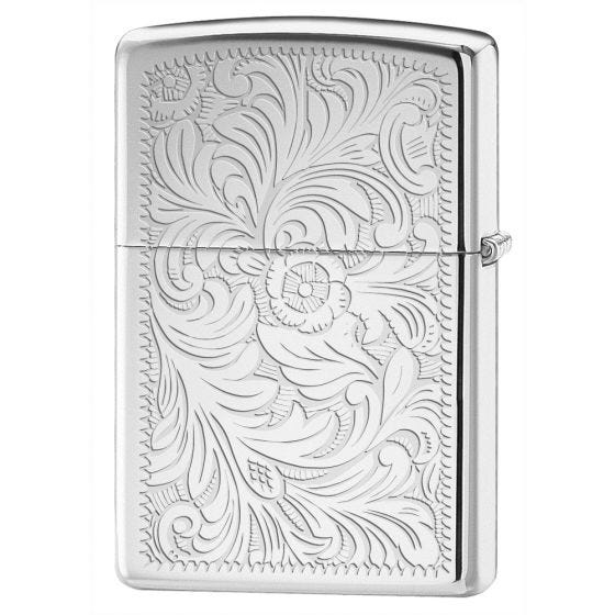Zippo Venetian Tändare - High Polish Chrome